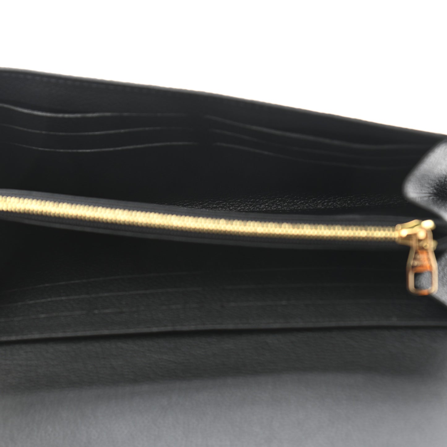 Monogram Empreinte Giant Sarah Wallet Black Beige