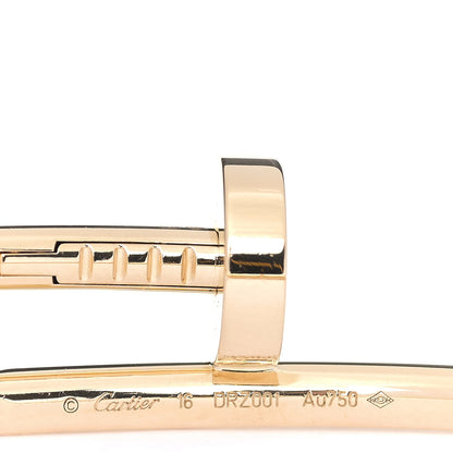 Cartier 18K Yellow Gold Juste Un Clou Bracelet 16 4 of 5