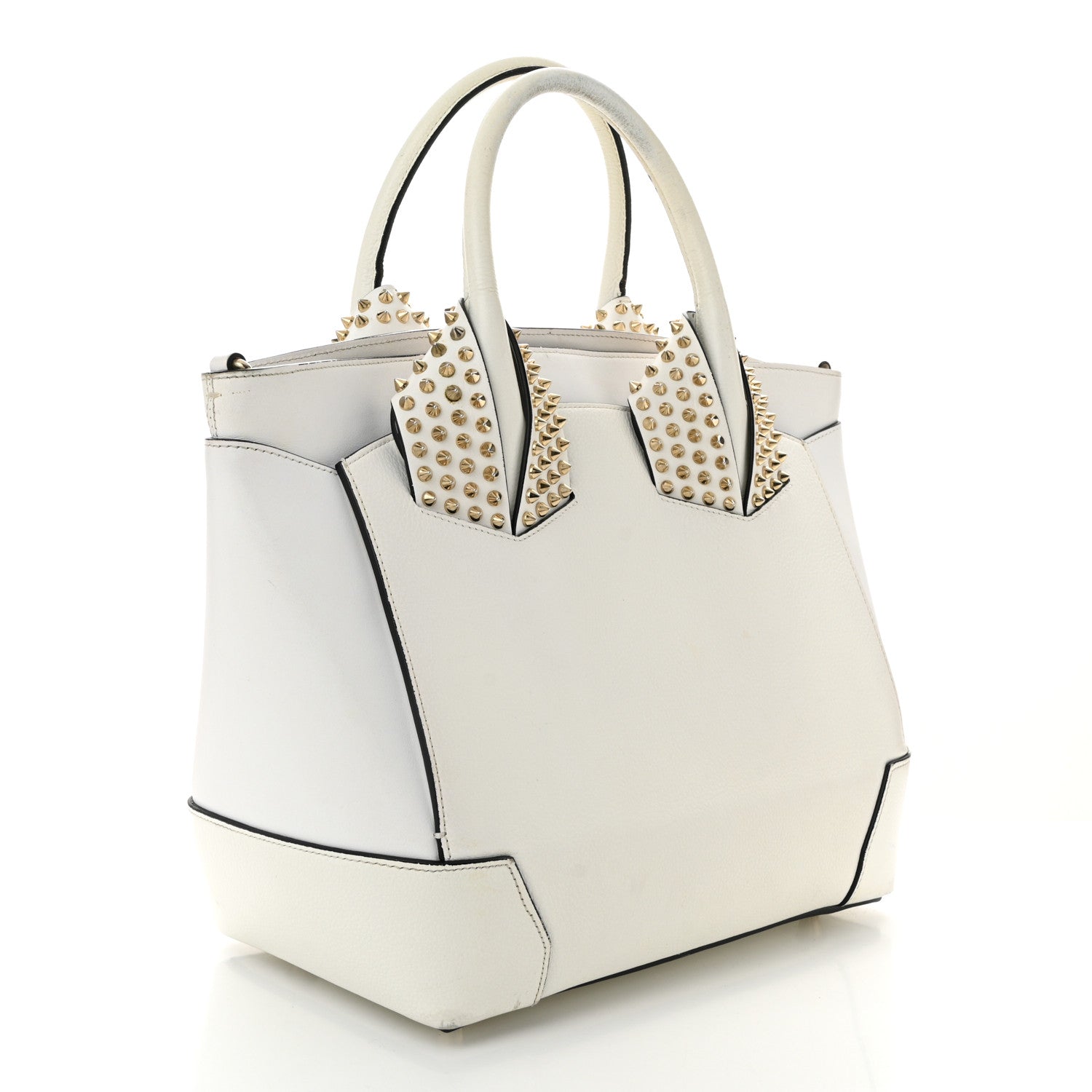 Christian Louboutin Calfskin Small Eloise Tote White 3 of 17