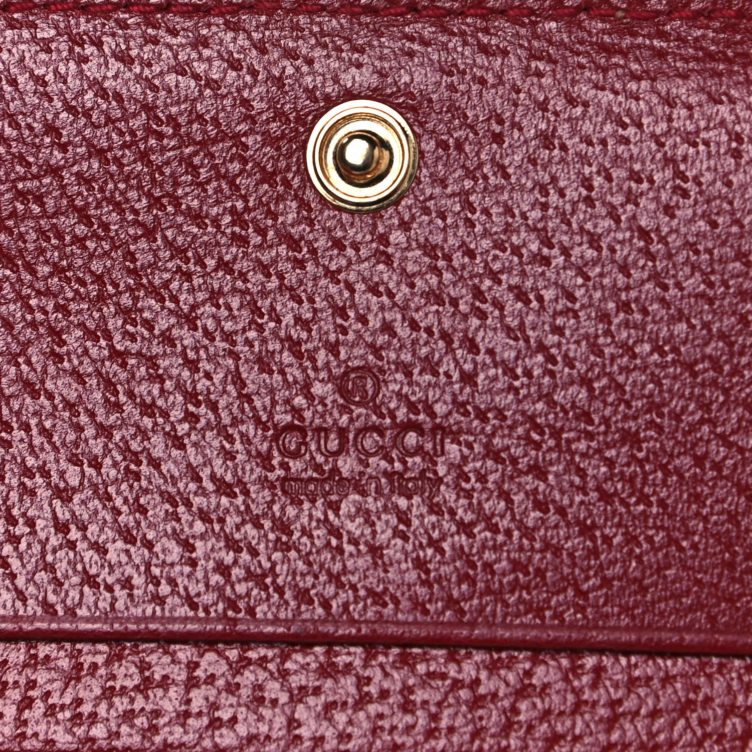 Gucci GG Supreme Monogram Tian Card Case Beige Multicolor Red 6 of 8