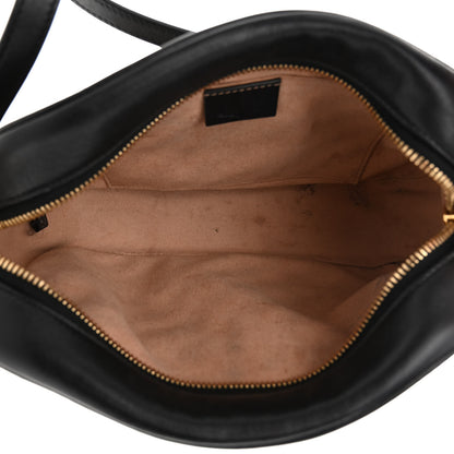 Gucci Monogram Matelasse Diagonal Small GG Marmont Chain Shoulder Bag Beige Black 5 of 14