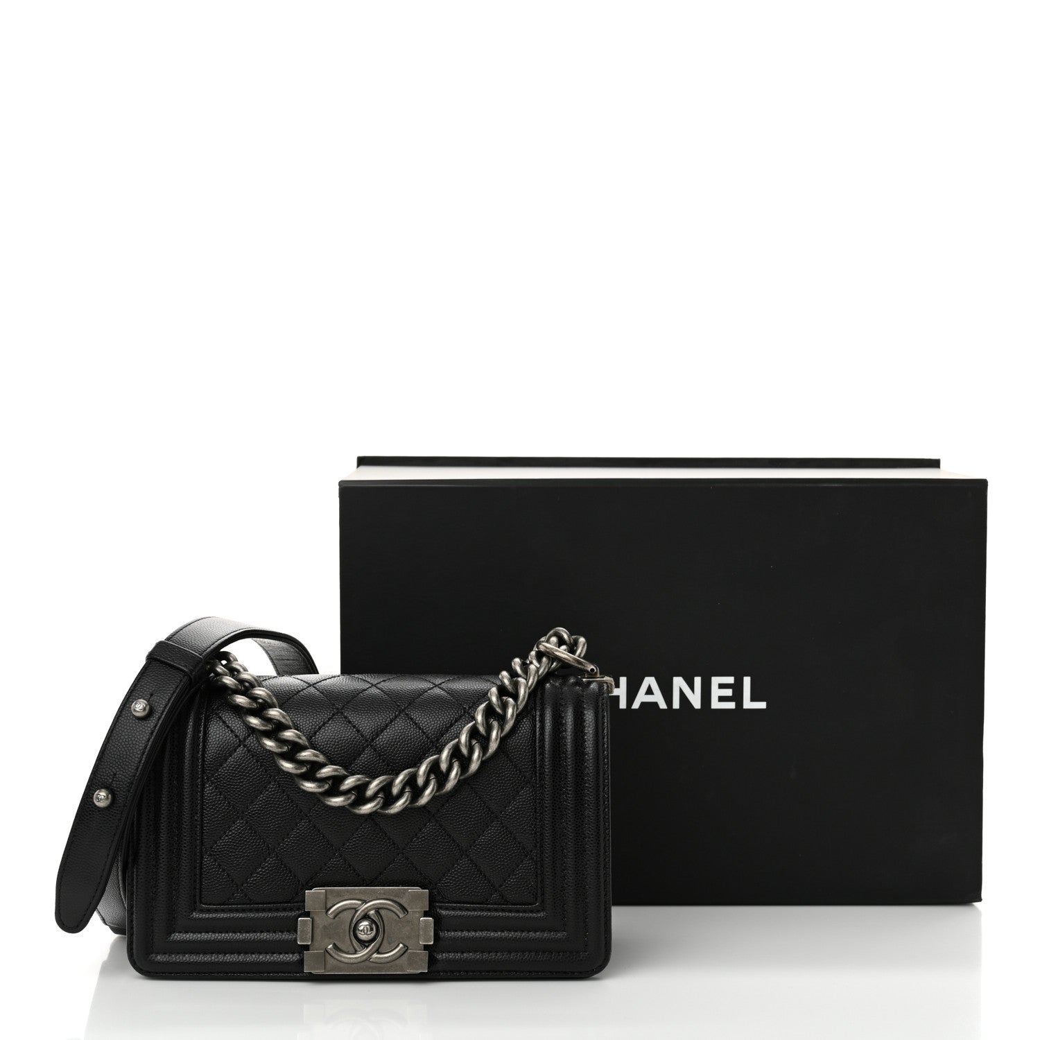 Chanel Caviar Quilted Small Boy Flap Black 12 of 12