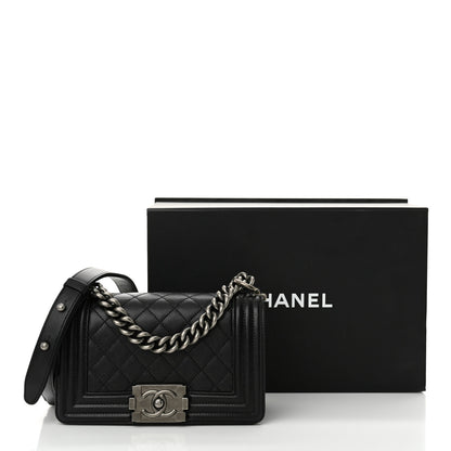 Chanel Caviar Quilted Small Boy Flap Black 12 of 12