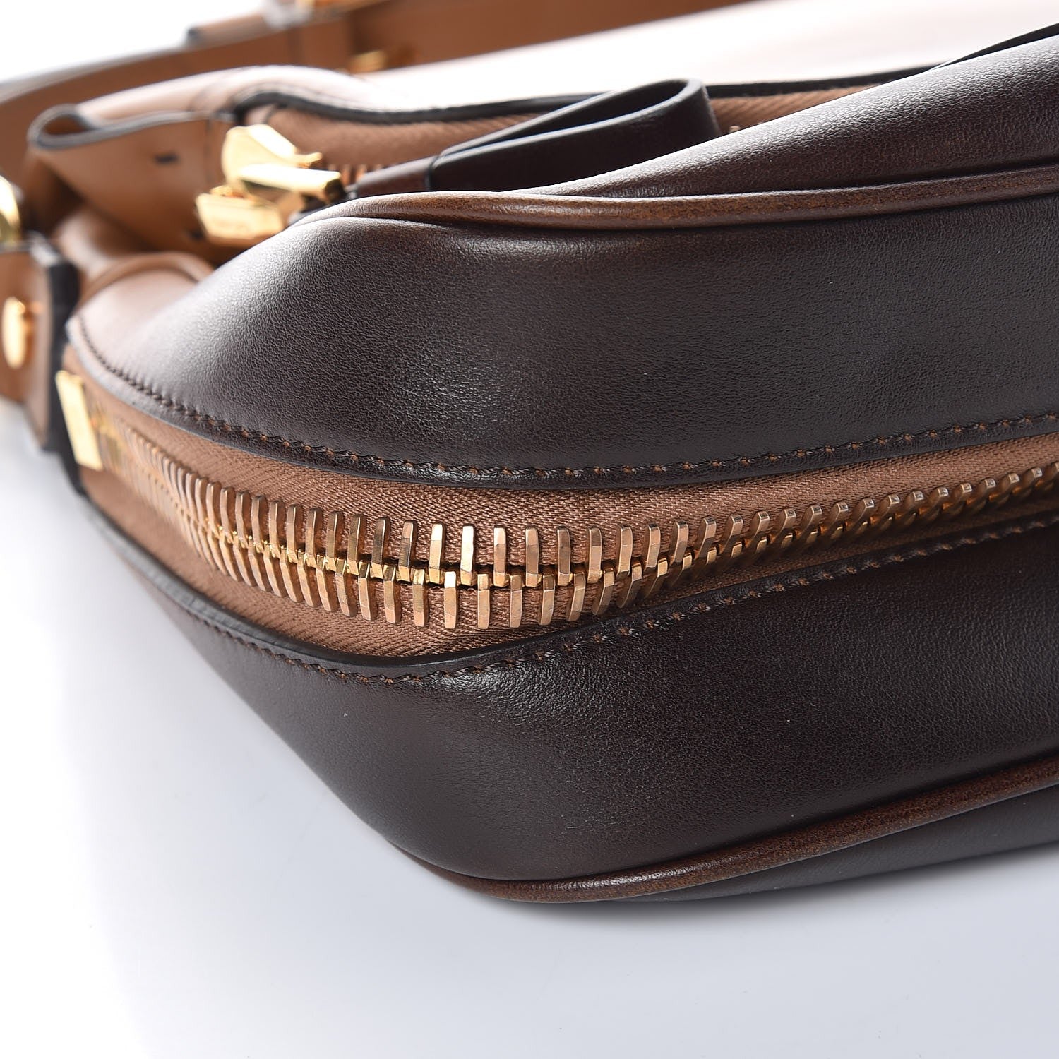 Tom Ford Grained Calfskin Medium Shaded Jennifer Crossbody Tan 7 of 9