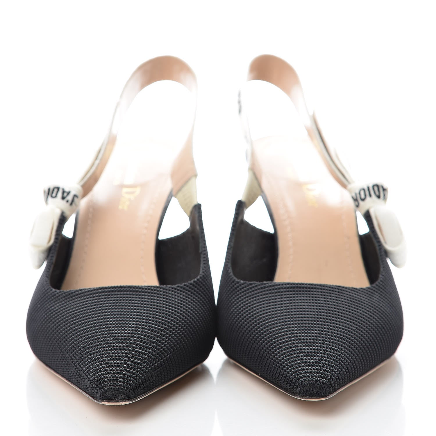 Christian Dior Technical Canvas Ribbon J Adior Slingback 65mm Pumps 42 Black 2 of 10