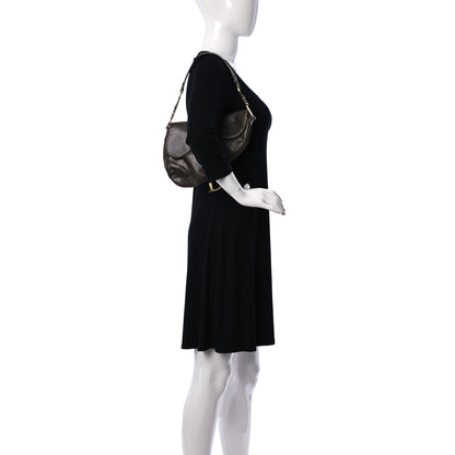 Christian Dior Distressed Calfskin Saddle Bag Brown 2 of 10