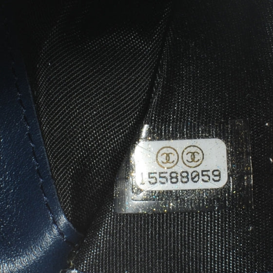 Chanel Caviar CC French Wallet Navy 9 of 9