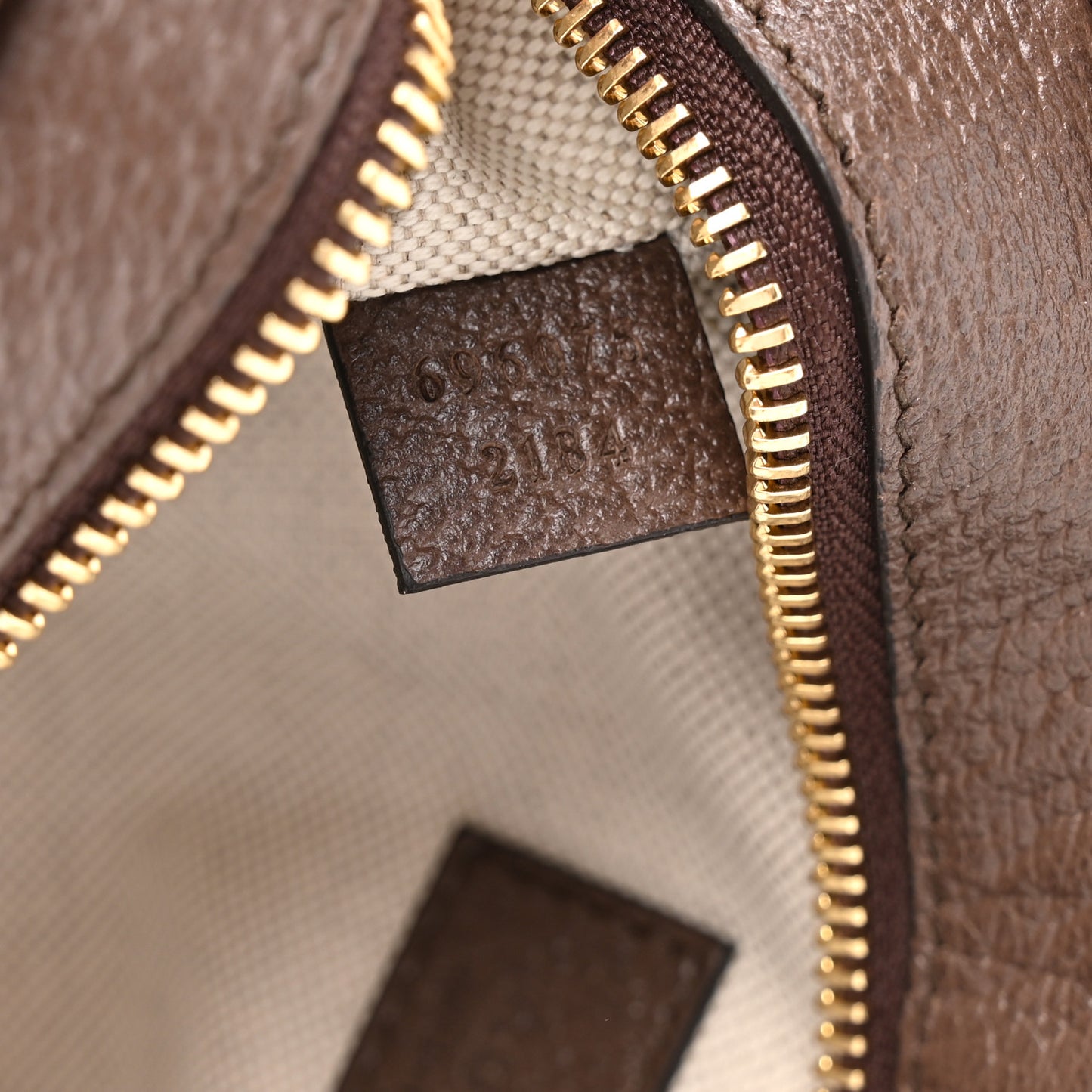Monogram Jumbo GG Textured Dollar Calfskin Web Mini Crossbody Bag Camel Ebony New Acero