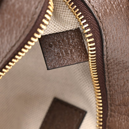 Gucci Monogram Jumbo GG Textured Dollar Calfskin Web Mini Crossbody Bag Camel Ebony New Acero 7 of 10