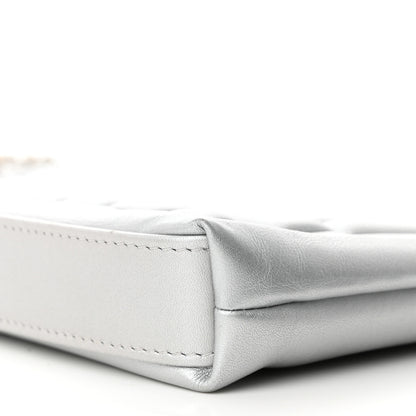 Chanel Metallic Calfskin Keyboard Pouch Silver 9 of 11