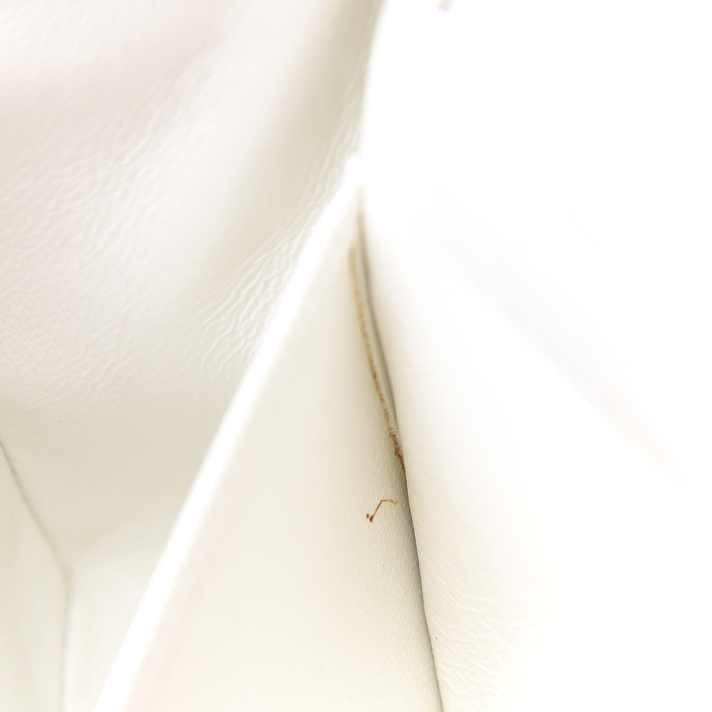 Lambskin Quilted Mini Square Flap White