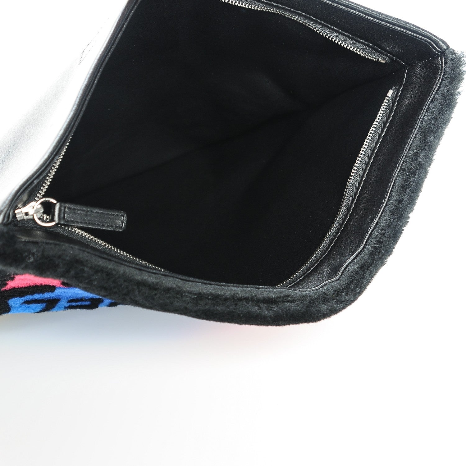 Chanel Shearling Lambskin 100% Clutch Black 8 of 8