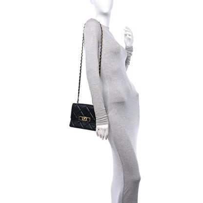 Chanel Calfskin Resin Quilted Mini Flap Black 2 of 12