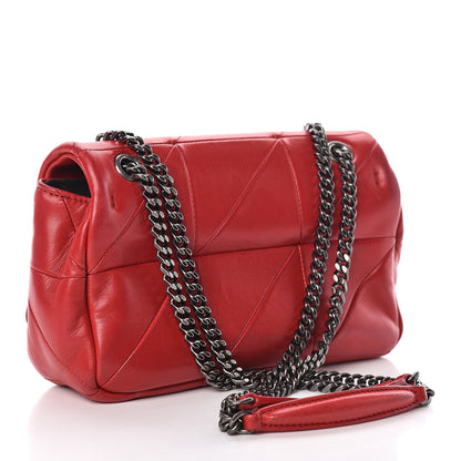 Saint Laurent Lambskin Patchwork Monogram Small Jamie Red 3 of 22