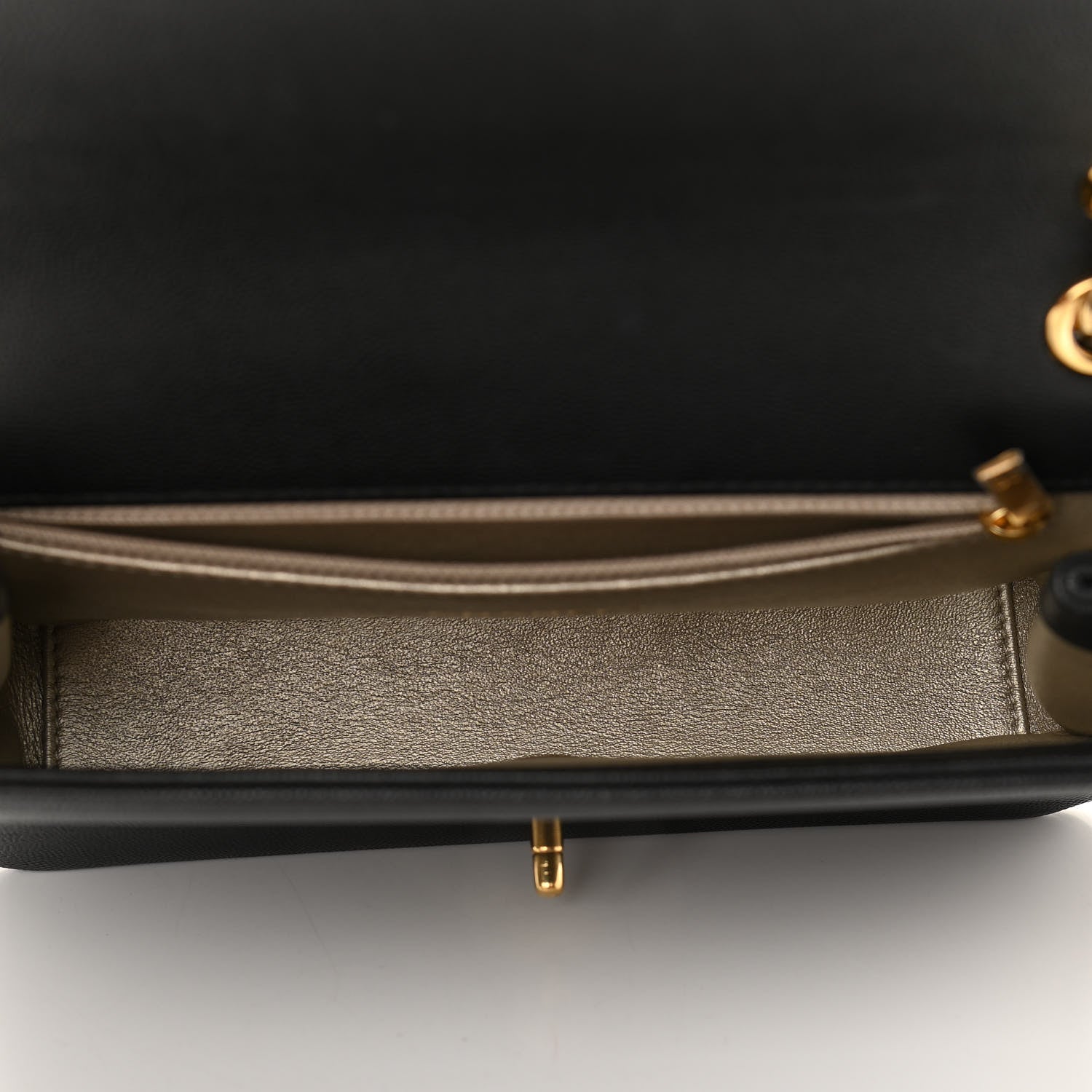 Chanel Grained Calfskin Embroidered Captain Gold Flap Bag Black 5 of 10