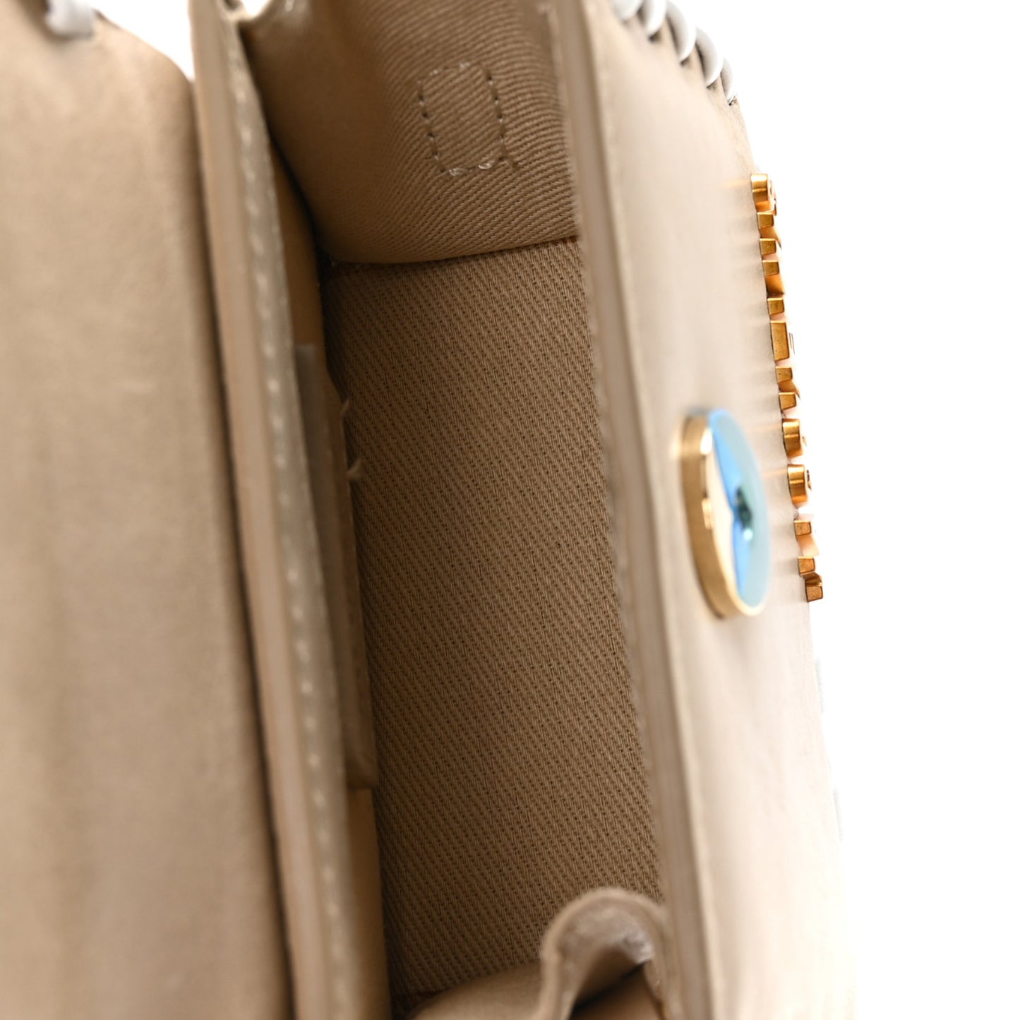 Calfskin Le Chiquito Whipstitch Beige