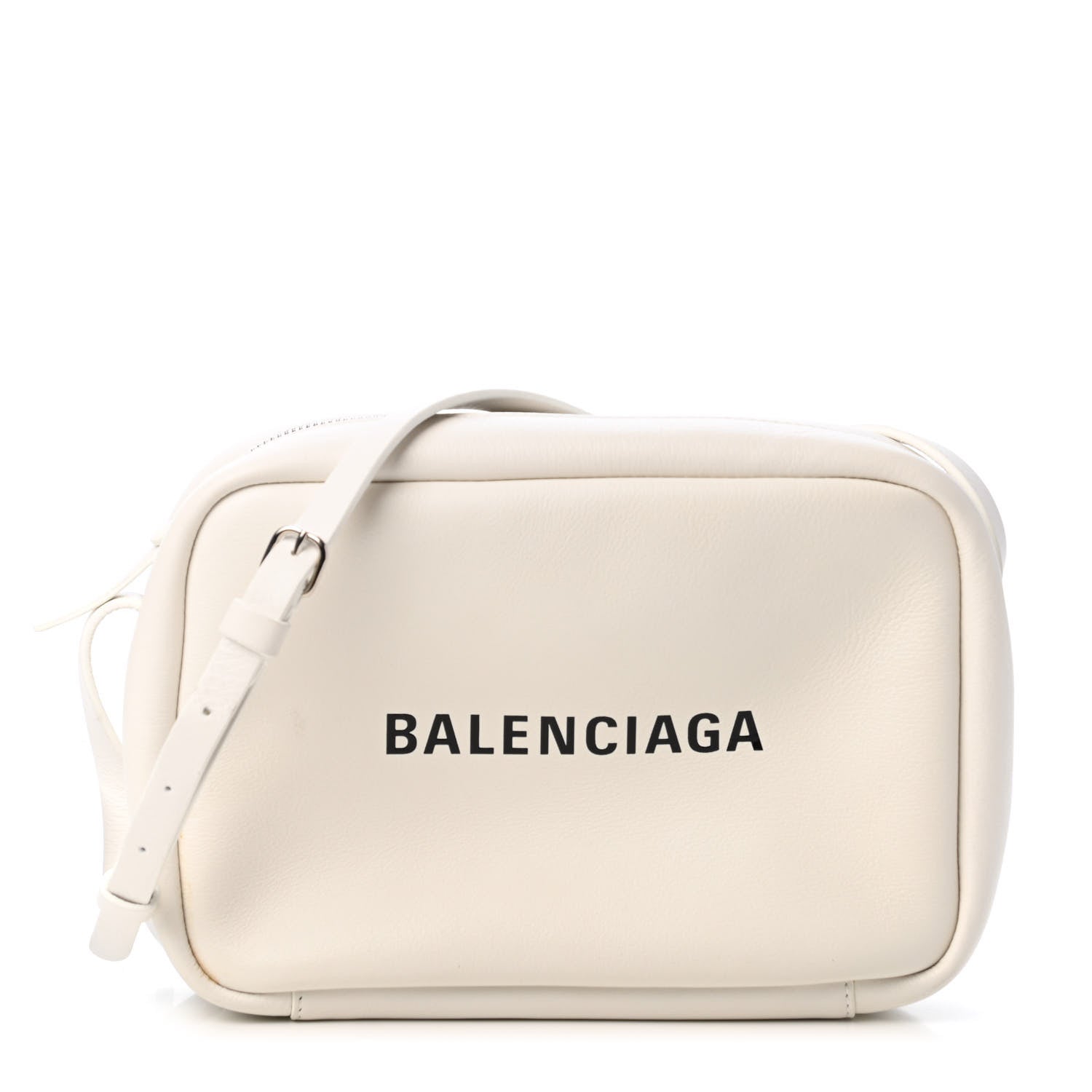 Balenciaga Calfskin Logo S Everyday Camera Bag White 1 of 5