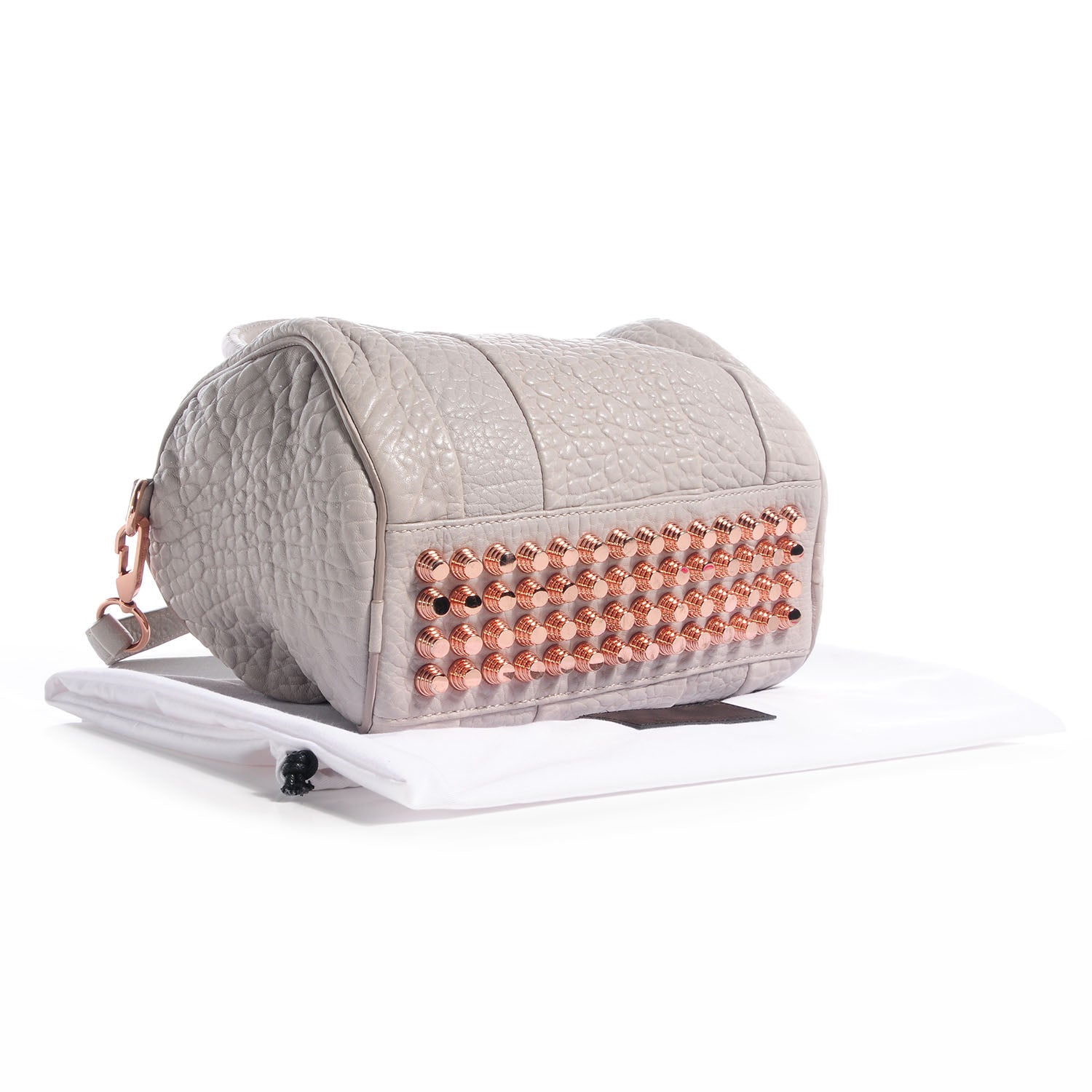Alexander Wang Pebbled Leather Rockie Lilac w Rose Gold Hardware 4 of 6