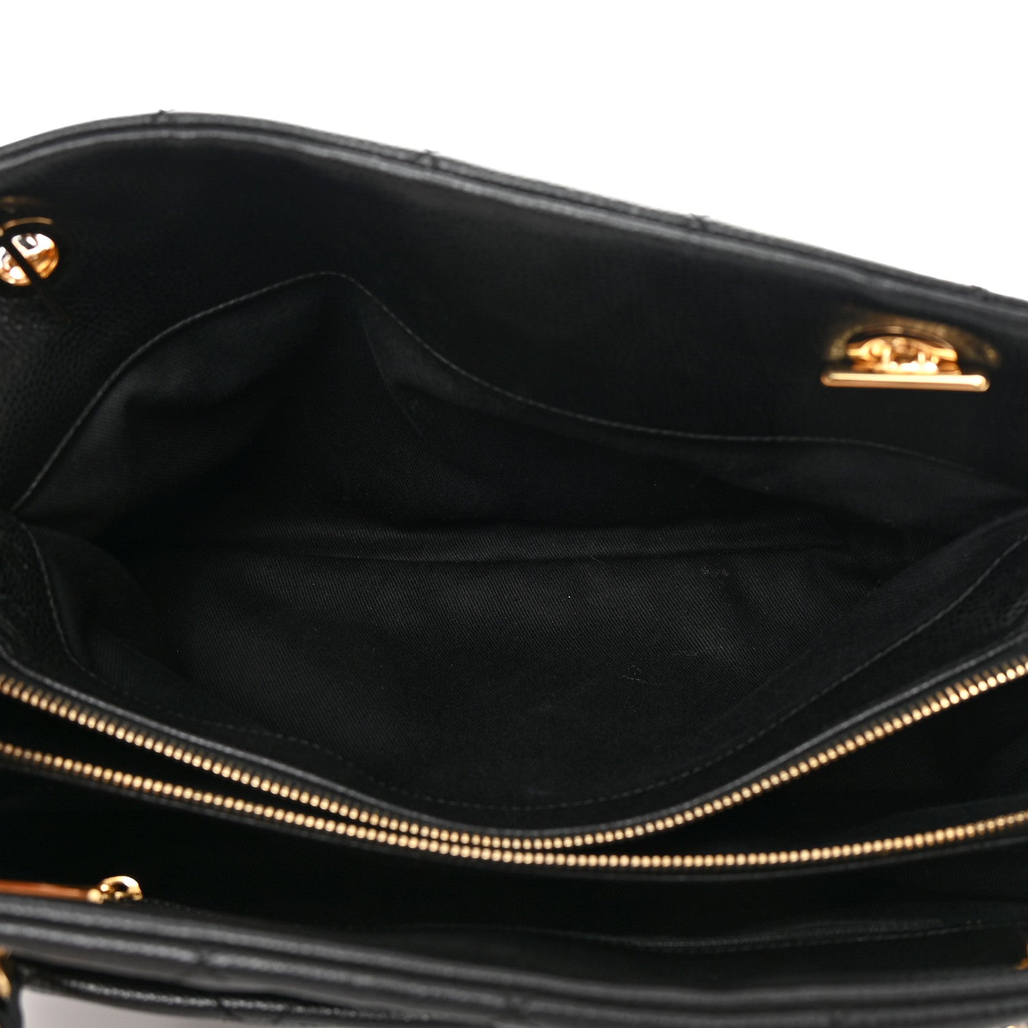 Chanel Caviar Quilted CC Timeless Soft Tote Black 5 of 14
