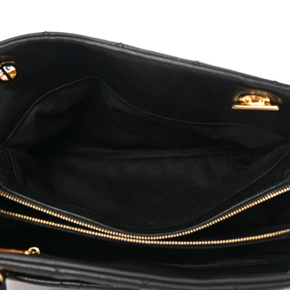Chanel Caviar Quilted CC Timeless Soft Tote Black 5 of 14