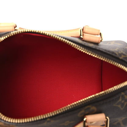 Louis Vuitton Monogram Speedy Bandouliere 20 Black 5 of 10