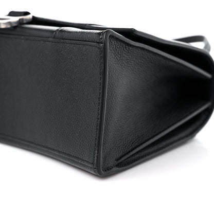 Balenciaga Grained Calfskin Medium Hourglass Top Handle Bag Black 9 of 11