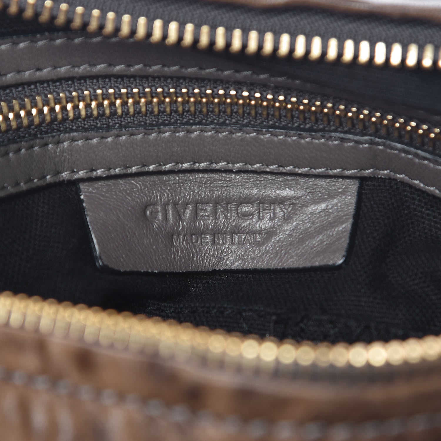Givenchy Tumbled Sheepskin Medium Pandora Charcoal 6 of 14