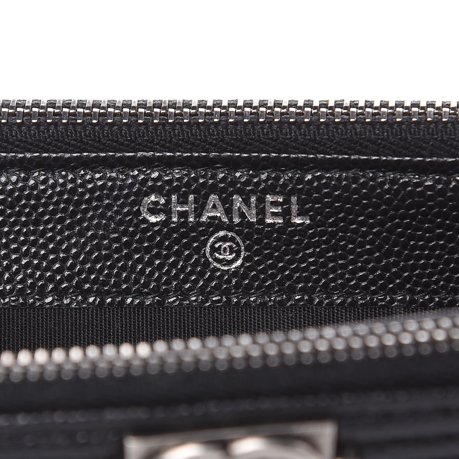 Chanel Caviar Quilted Small Boy Clutch With Chain Black 7 of 11