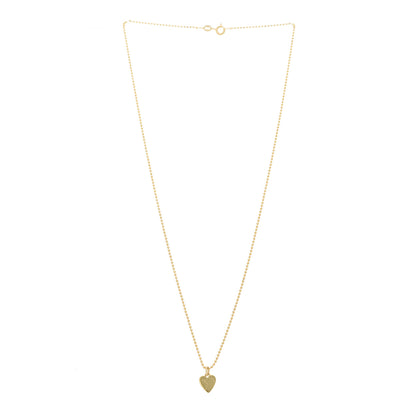 Jennifer Meyer 18K Yellow Gold Mini Heart Charm Pendant Necklace 3 of 7
