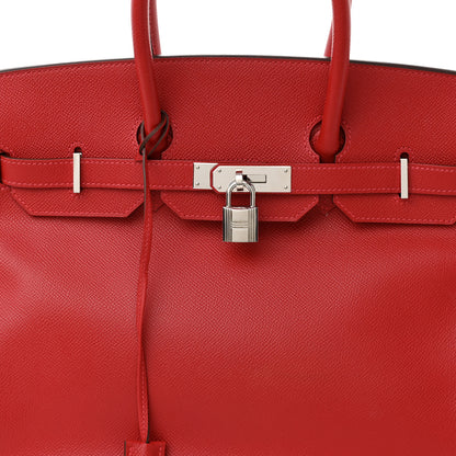 Hermes Epsom Birkin 35 Rouge Casaque 8 of 14