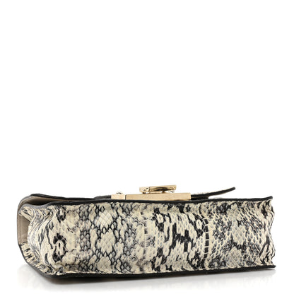 Jimmy Choo Snakeskin Rebel Crossbody Bag Black 4 of 12
