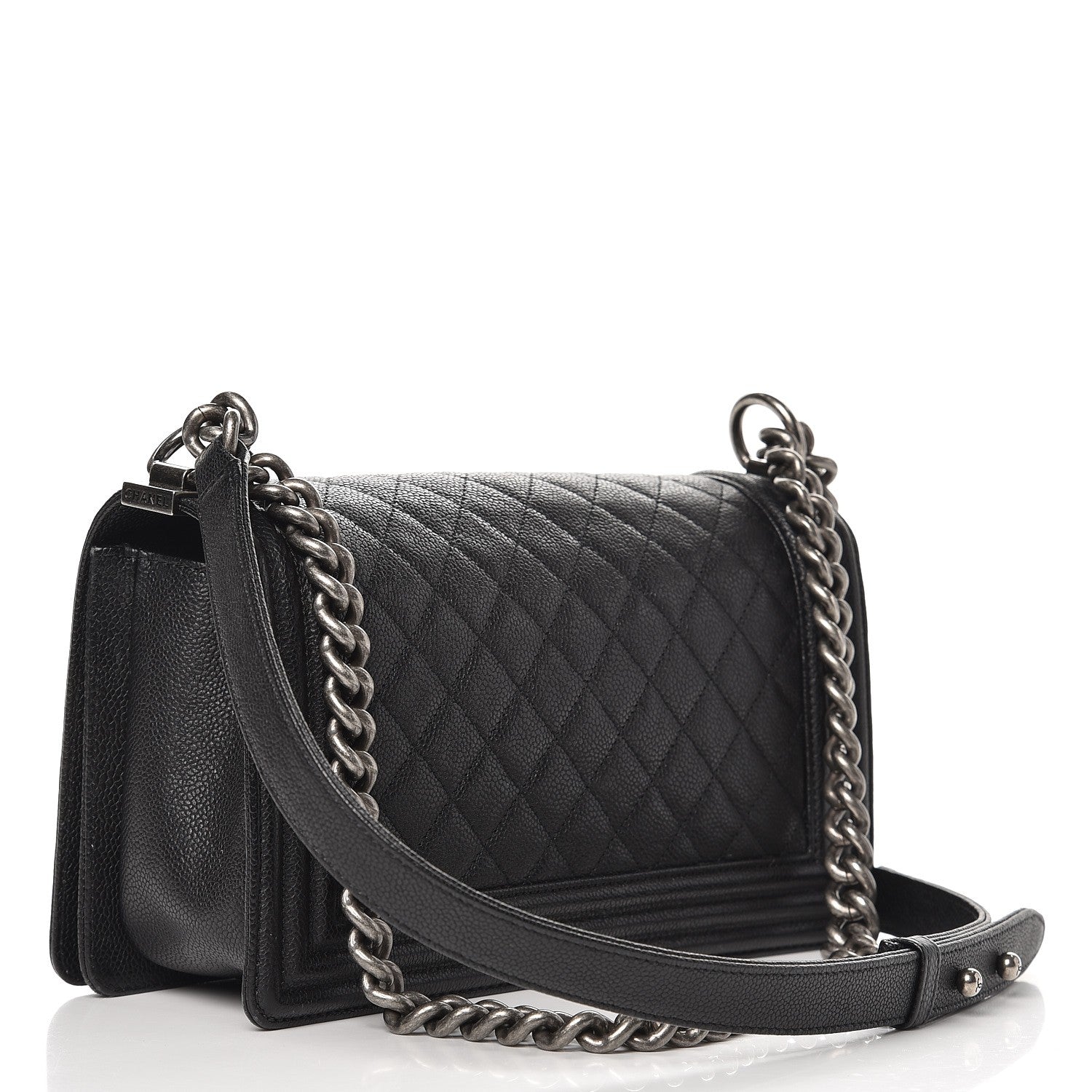 Chanel Caviar Quilted Medium Boy Flap Black 4 of 8