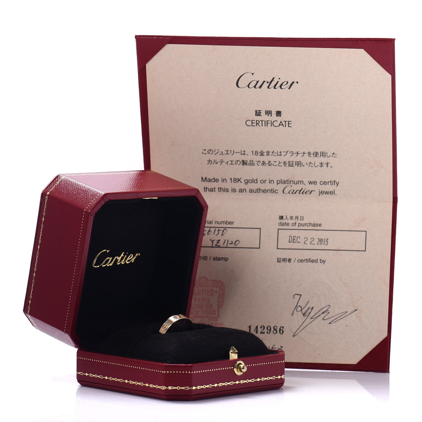 18K Yellow Gold Diamond 4mm LOVE Wedding Band Ring 50 5.25