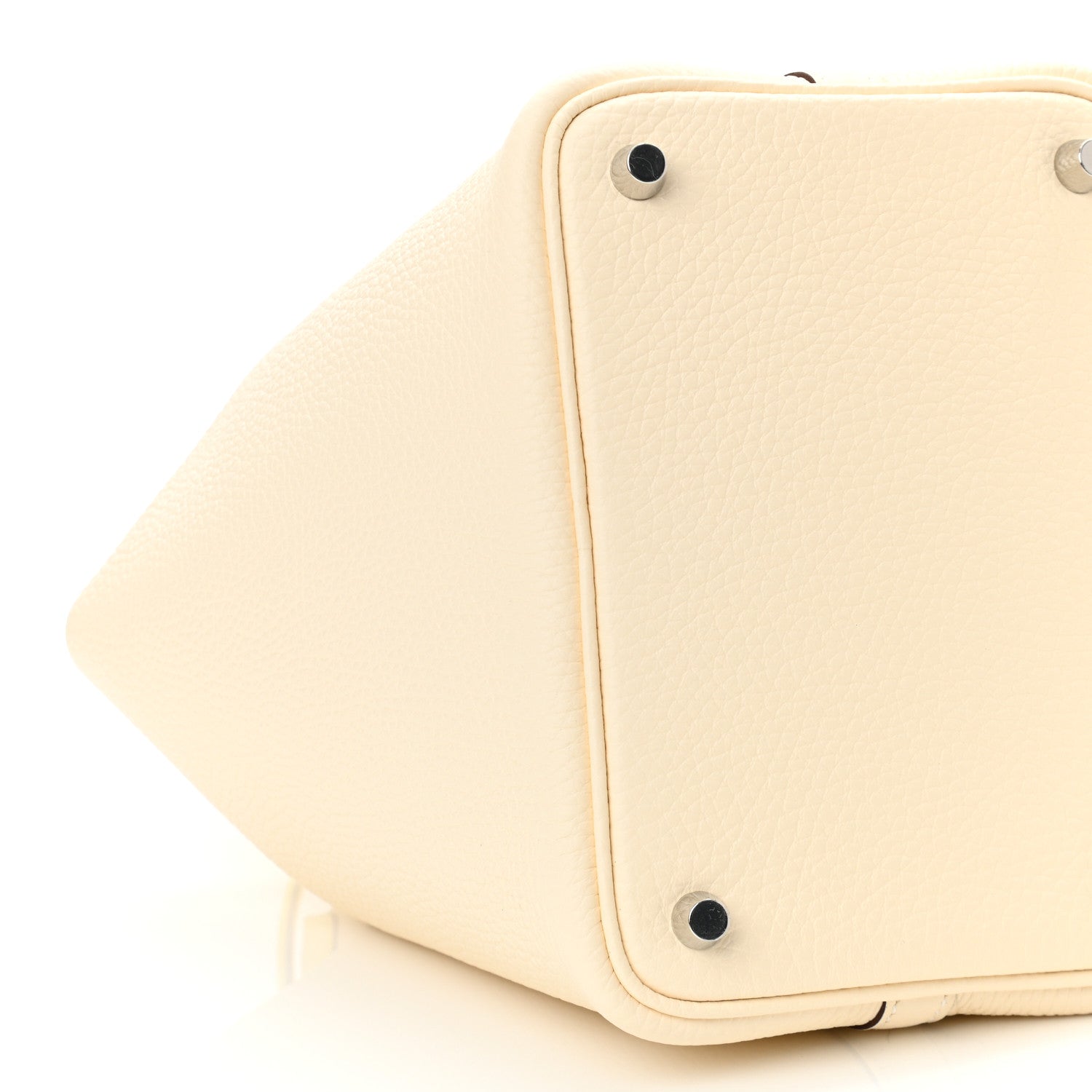 Hermes Taurillon Clemence Ostrich Touch Picotin Lock 18 PM Nata Jaune Citron 9 of 11