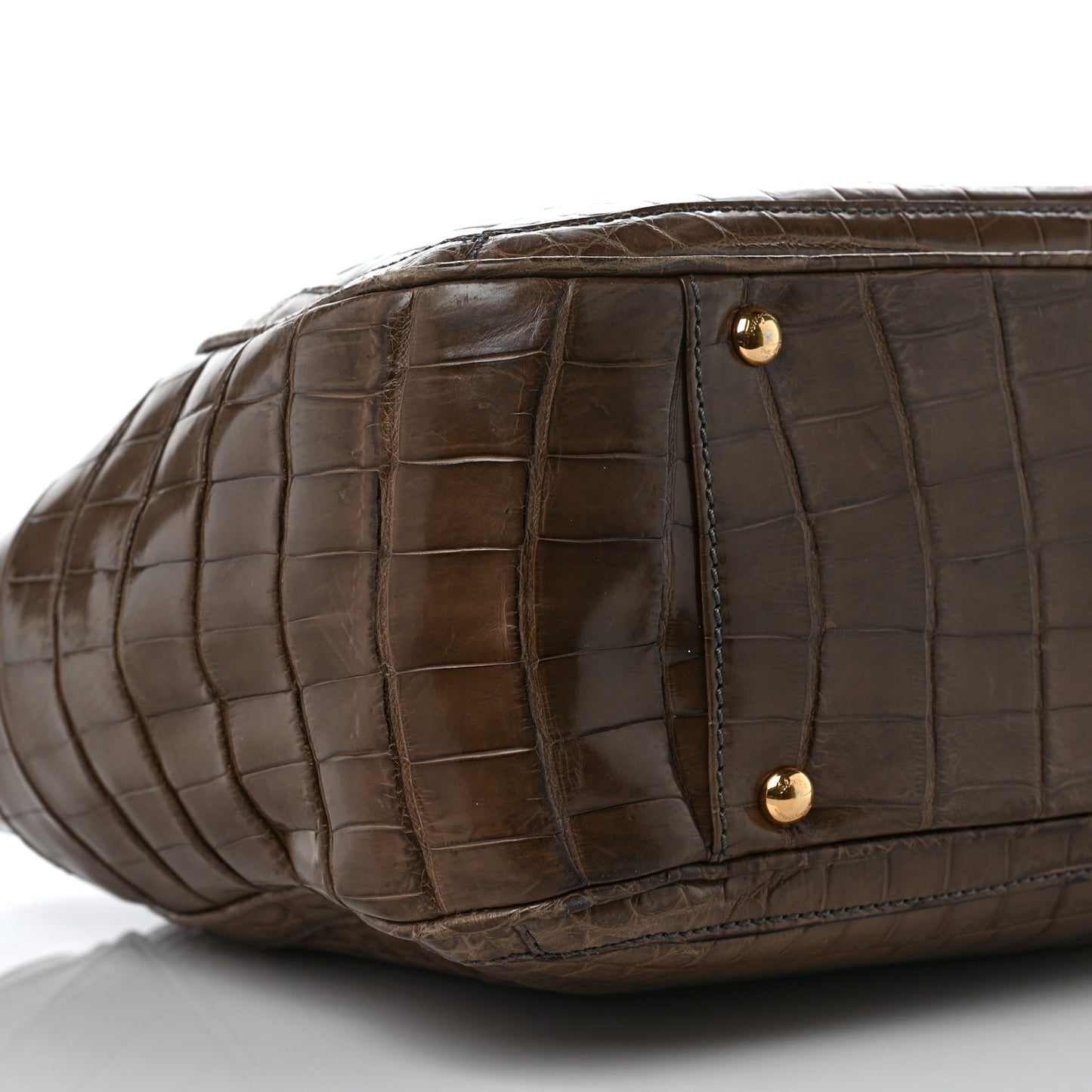 Crocodile Betulla Tote Brown