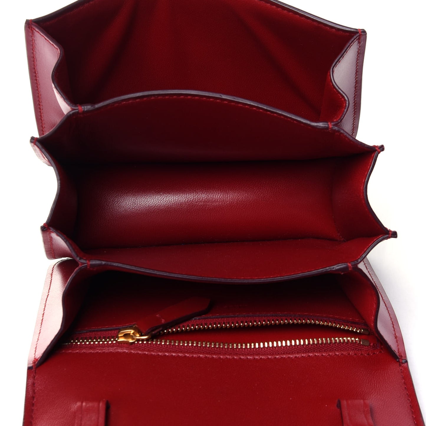 Box Calfskin Small Classic Box Flap Bag Red