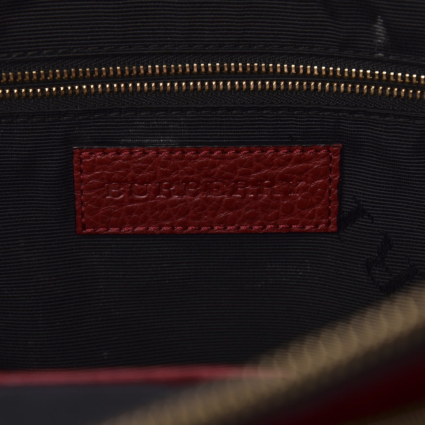Heritage Grain Check Embossed Medium Dewsbury Tote Military Red
