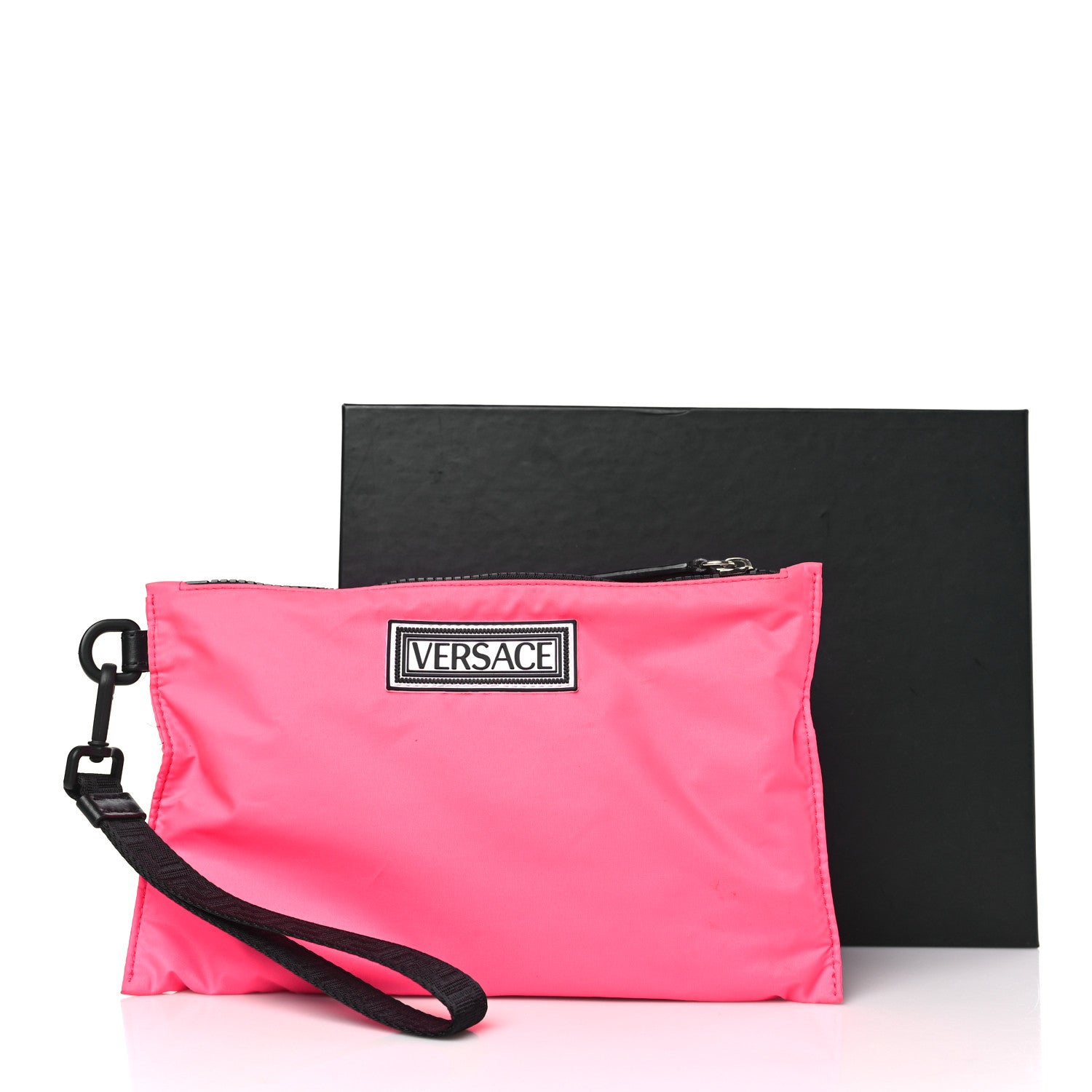 Versace Nylon Icon Flat Pouch Pink 9 of 9