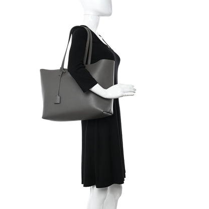 Saint Laurent Calfskin Large Shopping Tote Asphalt 2 of 16