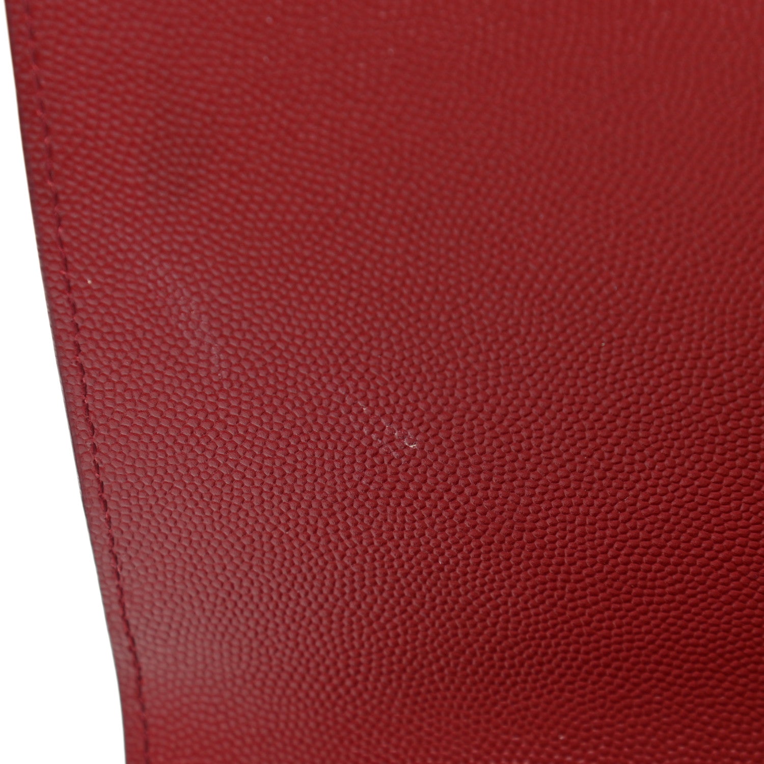 Saint Laurent Grain De Poudre Medium Monogram Kate Satchel Dark Red 11 of 12