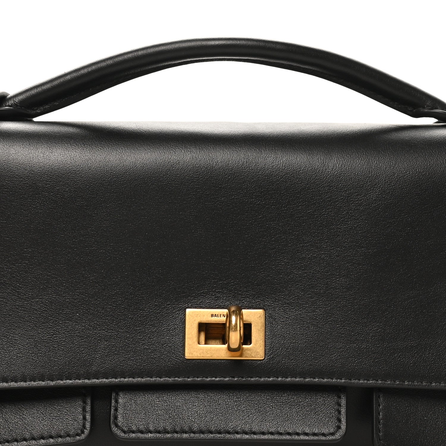 Balenciaga Smooth Calfskin Small Bel Air Clutch On Strap Black Black 7 of 9