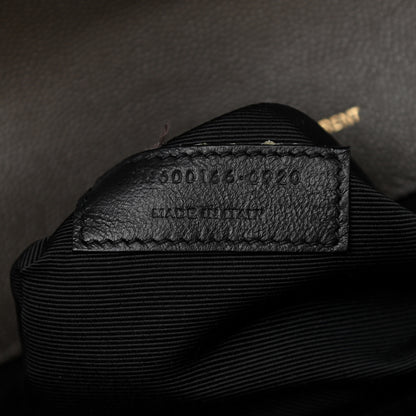 Saint Laurent Grain De Poudre Textured Mixed Matelasse Large Triquilt Monogram Satchel Pebble 6 of 7