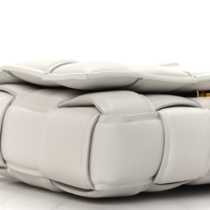 Bottega Veneta Nappa Maxi Intreccio Small Padded Cassette Crossbody Bag White White 7 of 8