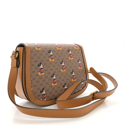 Gucci X DISNEY Mini Vintage GG Supreme Monogram Mickey Mouse Small Flap Messenger Bag Beige Vintage Sun Oil 3 of 13