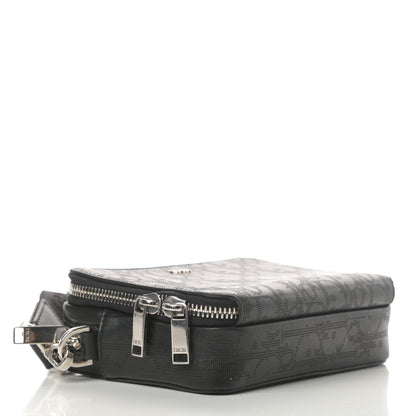 Christian Dior Calfskin Oblique Galaxy Perforated Messenger Black Multicolor 4 of 11