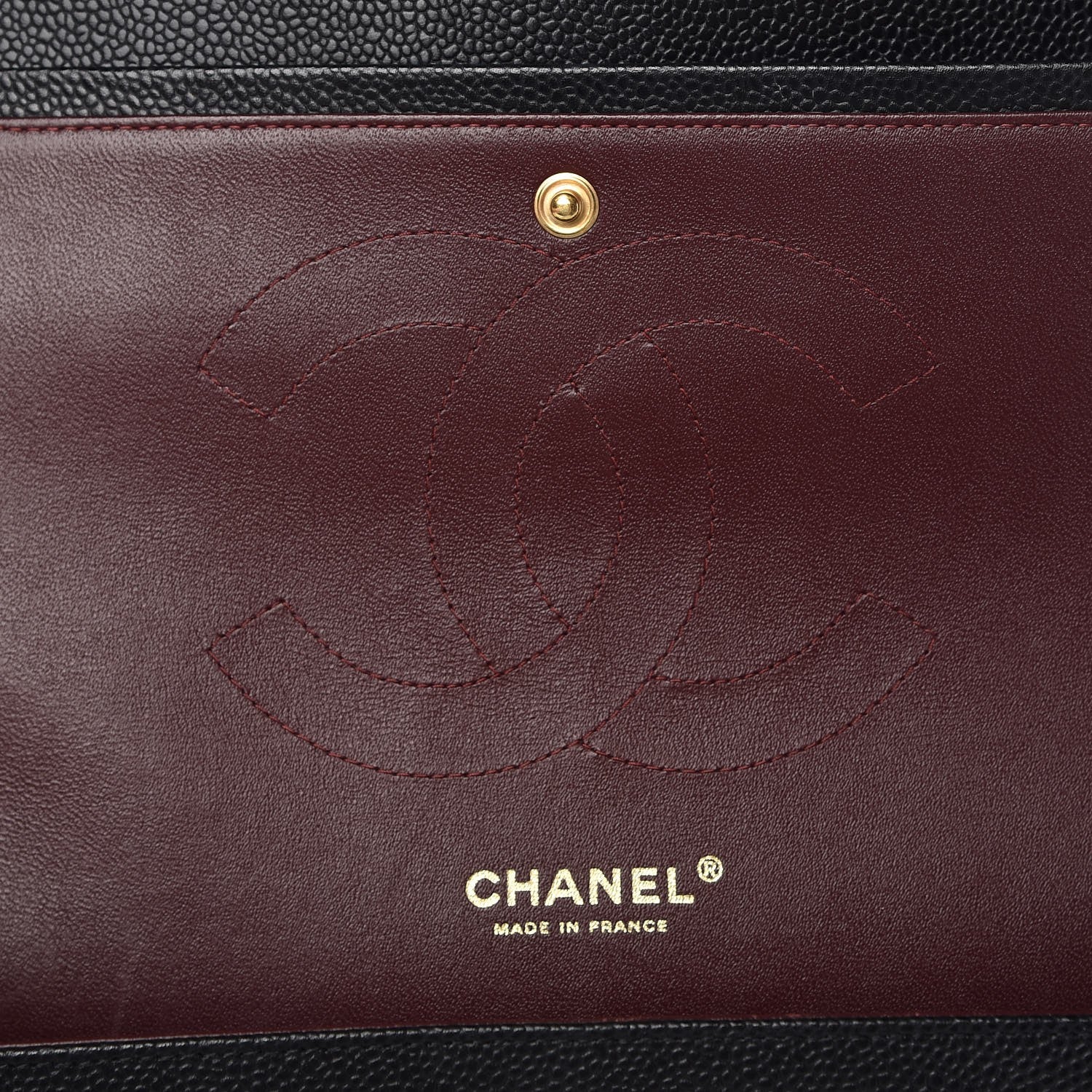 Chanel Caviar Quilted Jumbo Double Flap Black 7 of 11