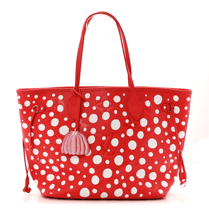 Louis Vuitton LV X YK Empreinte Infinity Dots Neverfull MM Rouge White 1 of 11