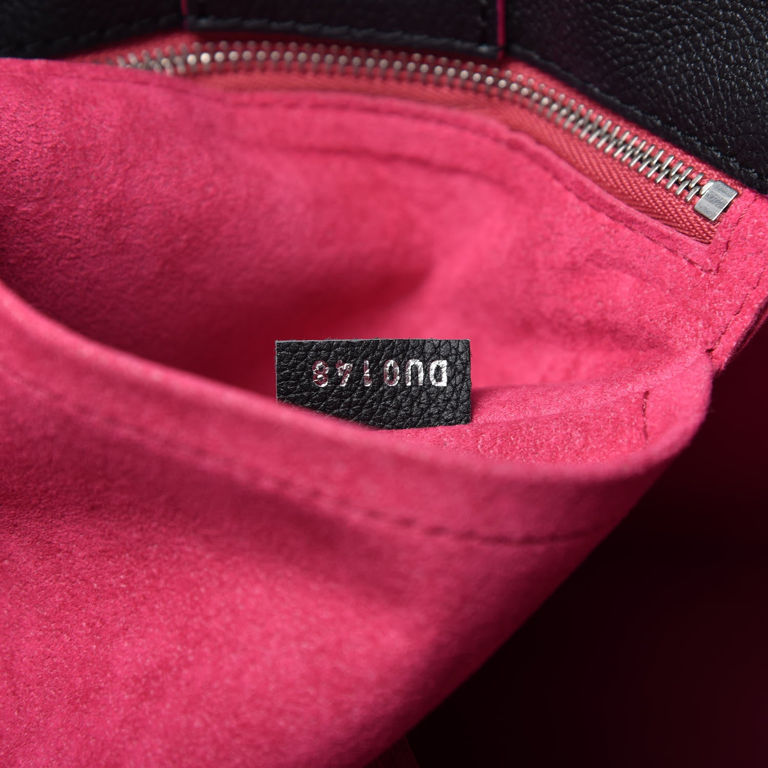 Louis Vuitton Calfskin Lockme Bucket Black 9 of 10