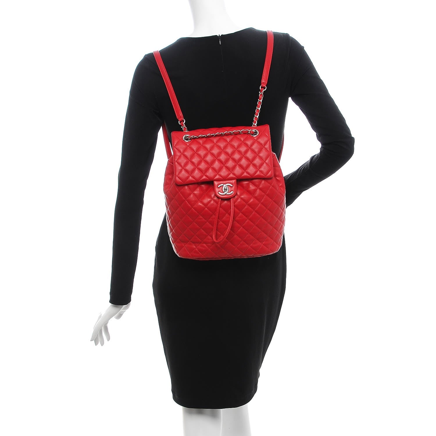 Chanel Lambskin Quilted Large Urban Spirit Backpack Red 2 of 7