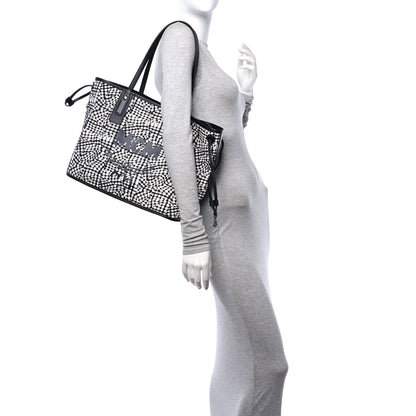 MCM Visetos Medium Liz Reversible Shopper Tote Black 2 of 16
